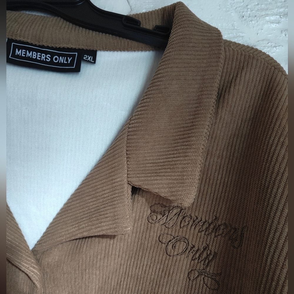 Members Only Tan Short Sleeve Shirt - Picture 7 of 7